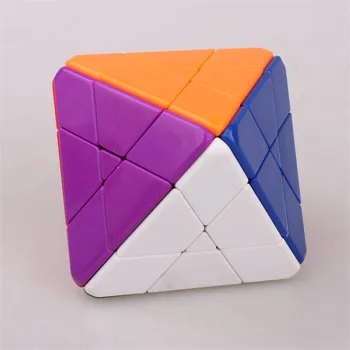 Stickerless Cub de Jucărie Octaedru Puzzle Cub 4x4x4 Colorat Puzzle Cub de Jucărie
