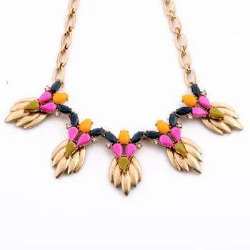 Stil Retro Collier Epocă de Aur Frunze Collares Colier SĂRUTĂ-MĂ Gargantilha Moda Bijuterii pentru Femei