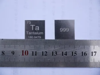 Ta Tantal Cub Bloc Mingea Foaie Pur 99.9% Cut Tabelul Periodic al Elementelor Metalice pentru DIY Studiu de Cercetare Educație Colectie