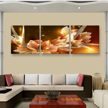 Tablou de perete de arta canvas încadrată flori Transparente Acasă Artă Decorativă Imagine Printuri pe Panza încadrată de arta de perete SOL-044F