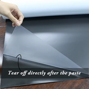 Tablă magnetică Foaie de Auto-adeziv Uscat Șterge Tabla Ține Magneți 60 cm x 40 cm x 0,5 mm de Perete Autocolant
