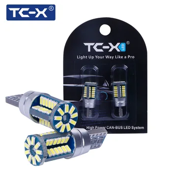 TC-X 2 buc W5W T10 LED Bec 57 Led-uri SMD 3014 EMC can-BUS Interior Auto Lumina de Semnalizare 12V Albe Super-Luminoase Ușa Bagaje Lumină Lampă