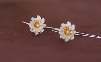 TenJshunzhu Moda Cercei Floare Argint 925 Cercei Stud pentru Femei Bijuterii en-Gros cadouri de ziua Îndrăgostiților EH400