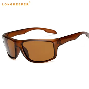 Timp Keeper Brand Retro Ochelari de Soare pentru barbati de Conducere Cadru Pătrat Polarizat ochelari de soare Barbati Pescuit Ochelari de sex Masculin Gafas