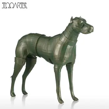 Tooarts Tomfeel Armura Câine Din Fibra De Sticla, Sculptura Acasă Decorare Design Original Câine Opera De Arta Pentru Biroul De Acasă