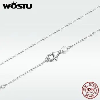 Top de Vânzare 45cm Real Argint 925 Lanțuri, Coliere se Potrivesc Pentru Pandantiv Farmec Pentru Femei de Lux S925 Bijuterii Cadou DXA010