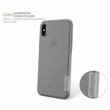 TPU Transparent caz moale pentru Apple iphone 5 SE 5S 5E 5SE iphone X Caz NILLKIN Nature brand de Lux capac spate +vândute cu amănuntul pachet