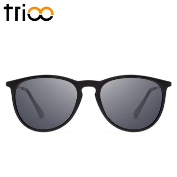 TRIOO Stil Clasic Negru ochelari de Soare Polarizat Elasticitatea TR90 Material Ochelari de Soare Pentru Barbati Femei de Mare de Moda Atemporal Nuante