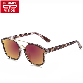 TRIUMFUL VIZIUNE Roșie Oglindă ochelari de Soare Pentru Femei Designer de Moda Ochelari de Soare UV400 Noi Feminin Nuante Oculos de sol