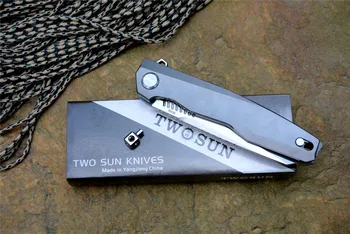 TwoSun cuțit nou TS88 cuțite de Pliere M390 Lama titan mâner Cuțit de Vânătoare Supraviețuire cuțite pentru cadou de colecție în aer liber unelte