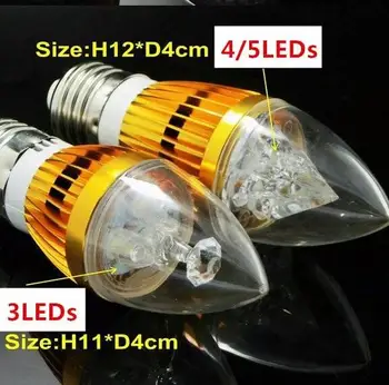Ultra Luminos Estompat E14 E27 B22 9W 12W 15W LED Lumină de Lumânare bec LED lampa LED Lumina fața locului AC85-265V CE/RoHS
