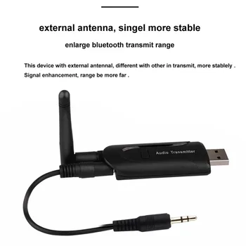 USB 3.5 mm Wireless Bluetooth 4.0 A2DP Stereo Audio Muzica Transmițător Expeditor pentru Laptop, PC, TV Difuzor Bluetooth pentru Căști