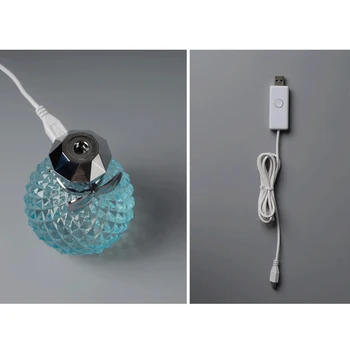 USB cu Ultrasunete Umidificator de Aer 100ml Sticla de Parfum de Aromoterapie Umidificator Mini Acasă Aroma Difuzor Cu Lumini Multicolore