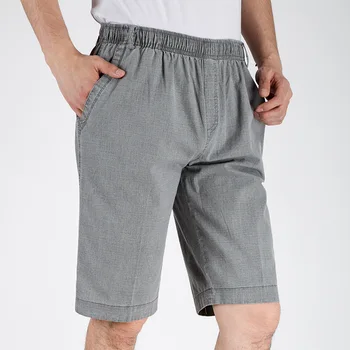 Vară Stil Nou Sosire Bărbați pantaloni Scurți Genunchi Lungime vrac de Agrement talie mare confortabil respirabil Men Scurt