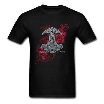 Vikingii Odin Tricou Maneca Scurta Personalizat Barbati Haine Hiphop Camiseta Cotton Crewneck 3XL Harajuku Mens T Shirt