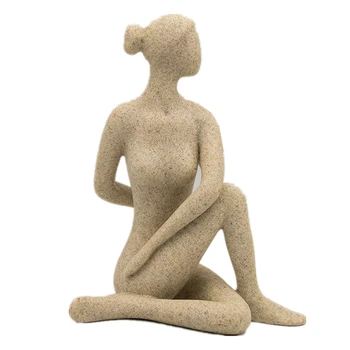 VILEAD Yoga Miniaturi, Figurine de Piatră Europa Creativă Suveniruri Vintage Home Decor Acasă Decorare Accesorii Cadou de Crăciun