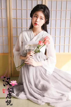 Vintage YUSHENGYAN Tradițională Chineză Hanfu Rochie Ruqun Dinastiei Han Stil de Îmbrăcăminte Mori Fata de Talie Mare, Lung / Scurt