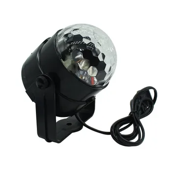 Voce Activat Mini-LED-uri RGB Etapă Lămpi Cu Telecomanda Magic Ball Proiectorul cu Laser Disco DJ Petrecere, Bar Etapă Efect de Lumina
