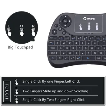 VONTAR TX2 Plus Air Mouse QWTREY Tastatura Wireless 2.4 G mini Tastatura Touchpad mouse-ul Zbura Cu iluminare din spate Android TV BOX X96mini X96
