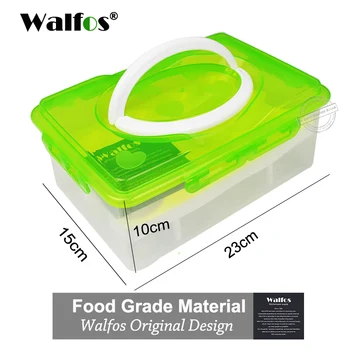 WALFOS ou rack suport 24 de Grilă Ou Box Container pentru Alimente Organizator Convenabil Cutii de Depozitare Dublu Strat Durabil de Cruditati