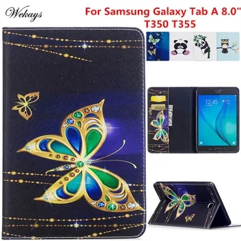 Wekays Pentru Galaxy Tab A 8.0 T350 Desene Animate Funda Din Piele De Caz Pentru Coque Samsung Galaxy Tab A 8.0 T355 T350 T351 Husa Pentru Tableta De Cazuri
