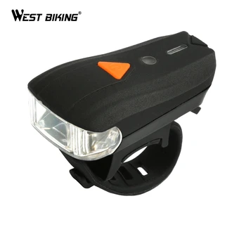 WEST BIKE Biciclete de lumină USB Reîncărcabilă Fața Ciclu de Lumina Lanterna Drum de Munte biciclete Biciclete Lampa LED Ciclism Faruri Lămpi