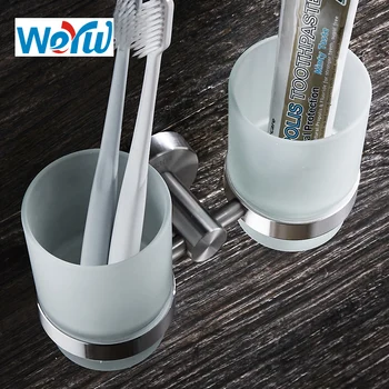 WEYUU Baie Set Hardware din Oțel Inoxidabil Cârlige/Săpun Vas/Periuta de dinti Cupa Titular/Titularul de Hârtie Igienică/prosoape