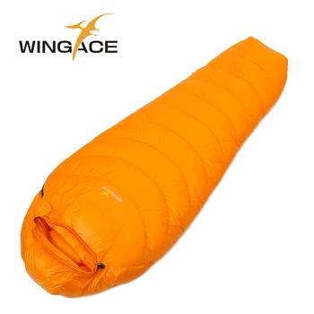 WINGACE Umple 400G, 600G 800G rață jos mami a dormit ultralight sac de dormit camping în aer liber pene saci de dormit bolsa de dormir
