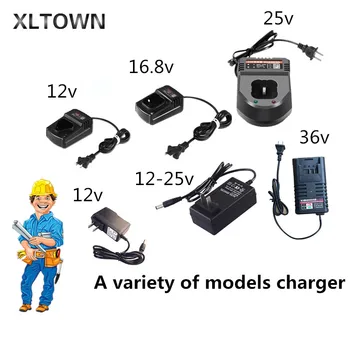 Xltown12/16.8/21/25/36v Baterie de Litiu, Încărcător Acumulator bormasina Electrica Mini Surubelnita Electrica Încărcător electric drill adapter