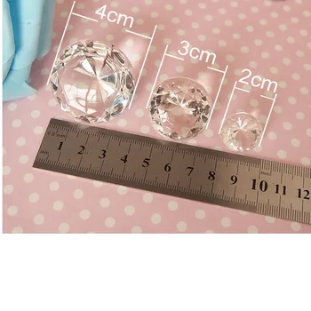 XXL Acrilice Jumbo 40mm Piatră prețioasă Masă Scatter Confetti Diamante Masa de Nunta Deco 10buc 11 culori Pentru a alege U