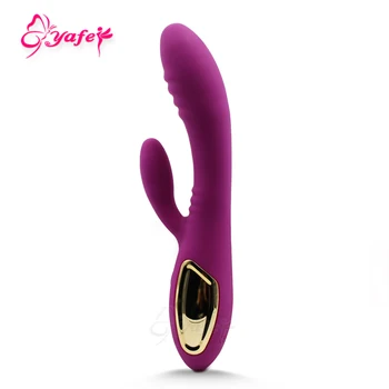 YAFEI 10 Viteza Flexibil Rabbit Vibrator Moale punctul G Vbrator penis artificial sex Feminin Masturbari Masaj Sex Mașină de jucarii Sexuale pentru Femei