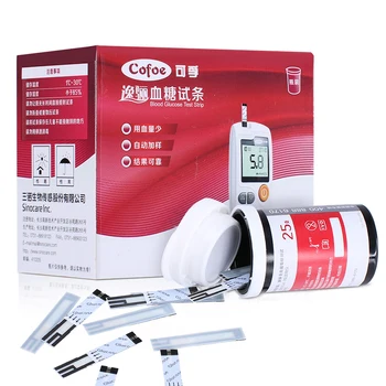 Yili Metru de Glucoza din Sange cu 50/100 buc Benzi de Testare și Acele Ace de Cofoe pentru Diabetici Monitor Medical Glucometru