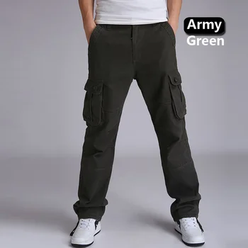 YOLAO 30-44 de Înaltă Calitate pentru Bărbați Marfă jogging Pantaloni Casual Militare pentru Bărbați Salopete tactice Pantaloni Barbati Camuflaj moda J6