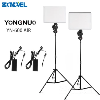 YONGNUO YN600 Aer Ultra-Subțire LED Camera Video Lumina 3200K-5500K Kit pentru Canon Nikon Pentax Olimp Samsung DSLR & Video