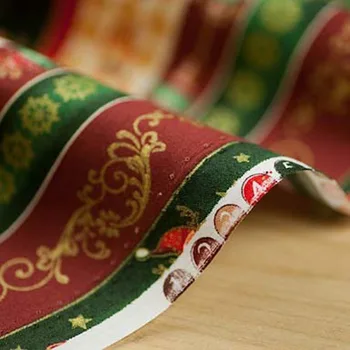YY DIY! 50cm*130cm Bumbac Rosu Clasic de Crăciun Verde X ' mas Moș Crăciun, Reni, Pom de Moda Tesatura de Bumbac, manual DIY