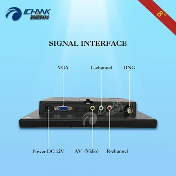 ZB080JN-7051/8 inch, 800x600 4:3 portabil mini AV BNC VGA semnal industriale, medicale microscop mic monitor LCD ecran display