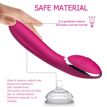 Încălzire În profunzime G Spot Vibratoare Jucarii Sexuale Pentru Femei, rezistent la apa USB Reîncărcabilă Vibratoare Clitoris Stimulator, Adult Sextoys